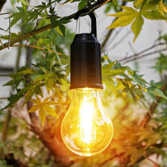 Rechargeable LED Lamp Bulb, Emergency Camping Lights with Clip Hook, Mini Portable Camping Light, Portable Camping Lantern with Hook, Outdoor LED