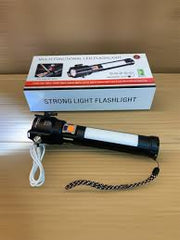 Multi-functional Powerful 2-in-1 Emergency Flashlight with Charging Bank Waterproof LED Powerful Torch 1KM Range Torch car seat belt cutter use cutter other multifunction